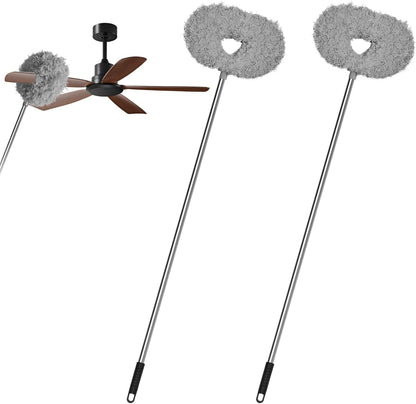 Storystore Ceiling Fan Cleaner Duster - Adjustable Duster with Extension Pole,Dusters for Cleaning Fan Blade, Walls and Cobweb (Blue)