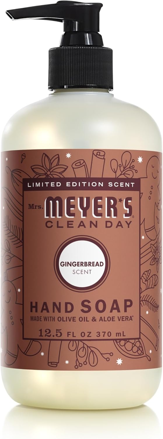 Mrs. MEYER'S Kitchen Set, Dish Soap, Hand Soap, and Multi-Surface Cleaner, 3 CT (Snowdrop)