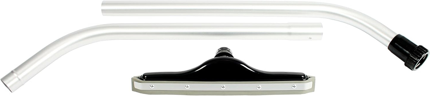 Cen-Tec Systems 94896 Wet/Dry Squeegee Vacuum Attachment with 1-Piece S-Wand, Aluminum