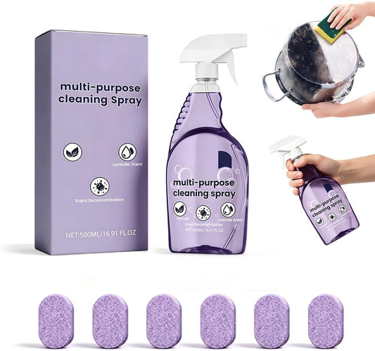 Fliwos Spray Oven Cleaner, 2026 Upgraded All-Purpose Spray Cleaner with Concentrated Cleaning Tablets, Multi-Surface Cleaning Spray for Oven, Grill, Kitchen, Bathroom and Home (1 Bottle+18 Pcs)