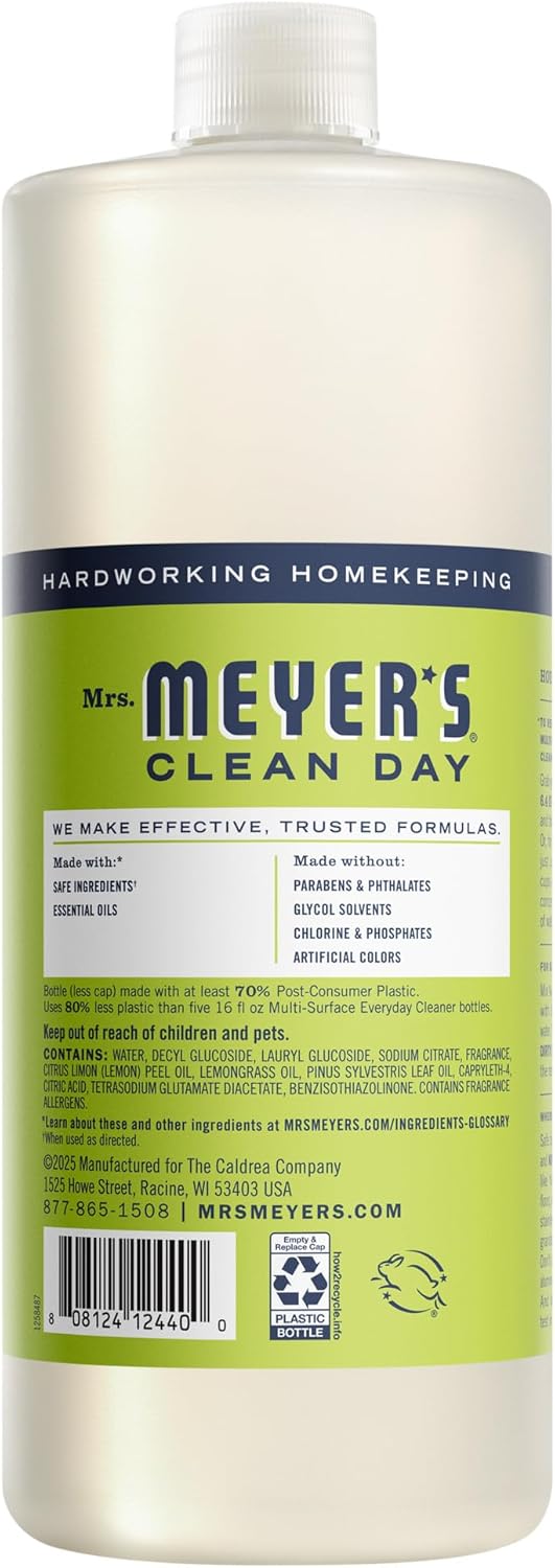 MRS. MEYER'S CLEAN DAY Multi-Surface Everyday Cleaner, Lavender Scent, 16 Fl Oz Bottle - 3 Pack