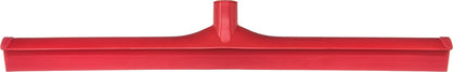 SPARTA 24" Floor Squeegee Replacement Head, Seamless Rubber with Rust-Free Plastic Frame for HACCP Compliance, Heavy-Duty Industrial Use, Thermoplastic Rubber, 24 Inches, Red