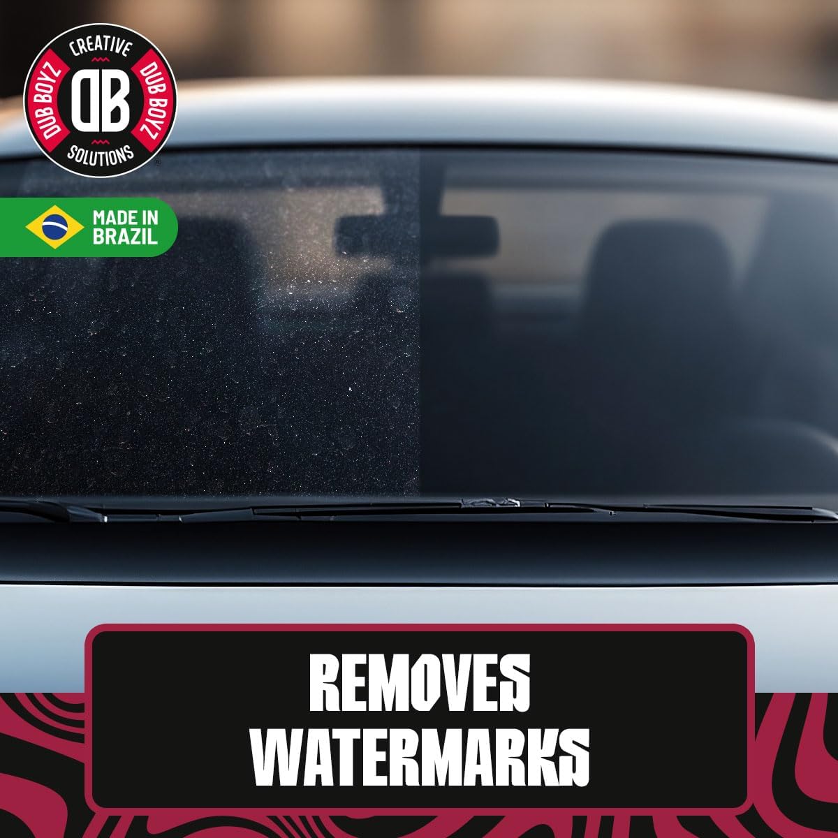 DUB BOYZ Water Spot Remover for Cars - 16oz Hard Water Stain & Mineral Deposit Cleaner, Safe for Glass, Chrome & Paint, Fast-Acting Spray Lady