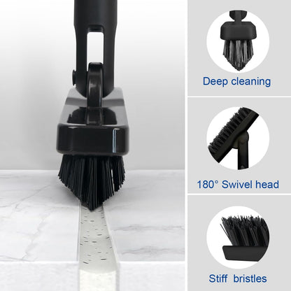 CELOX Grout Cleaner for Tile Floors, Shower Tile Floor Scrubber for Cleaning Baseboard Bathroom, Black