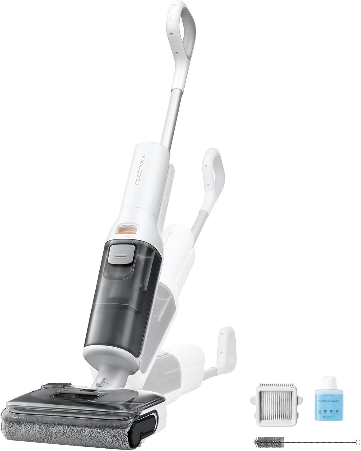 roborock F25 Ultra Steam Wet Dry Vacuum Cleaner, 356°F Steam Mop & 187°F Hot Water Cordless Vacuum Mop All in One, Floor Washer with Blue Light, 194°F Self-Cleaning, 180° Lay-Flat, AI Assitant Wheels