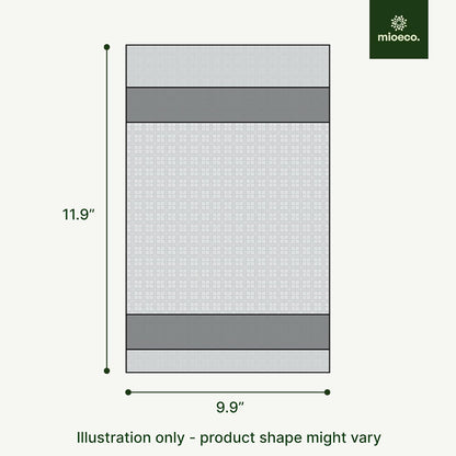 mioeco 20 Pack Reusable Kitchen Paper Towels Washable - Super Absorbent Natural unPaper Towels - Natural Cotton - Reusable, Paperless Kitchen Dish Cloths - 100% Organic