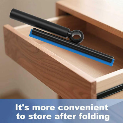 Shower Squeegee for Glass Doors, Squeegee with Long Handle, Telescoping Squeegee for Shower, Extendable Window Cleaner Tool for Car Windows, Tile Walls, Sliding Door, Shower Glass Door