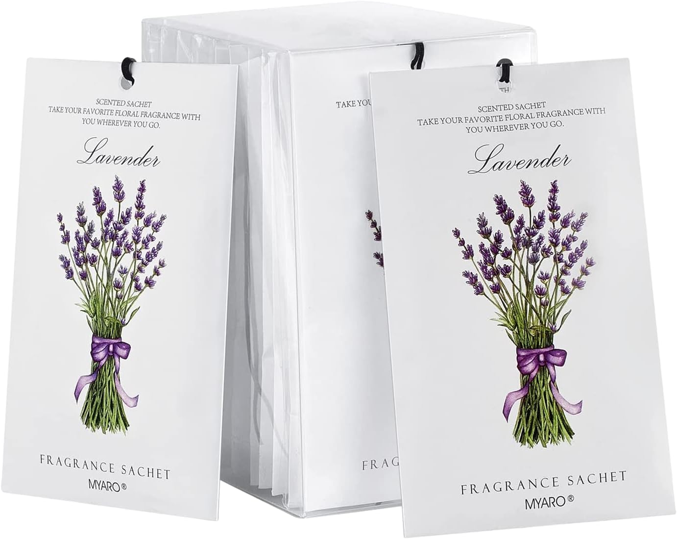 MYARO 12 Pack Fresh Linen Scented Sachets for Drawer, Closet & Car Air Freshener Bags | Odor Eliminator & Fabric Refresher | Crisp, Clean Home Fragrance Gift Set