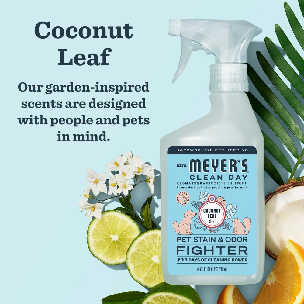 Mrs. MEYER'S CLEAN DAY Pet Stain & Odor Fighter, Orange Blossom Scent, 16oz