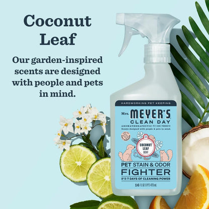 Mrs. MEYER'S CLEAN DAY Pet Stain & Odor Fighter, Orange Blossom Scent, 16oz