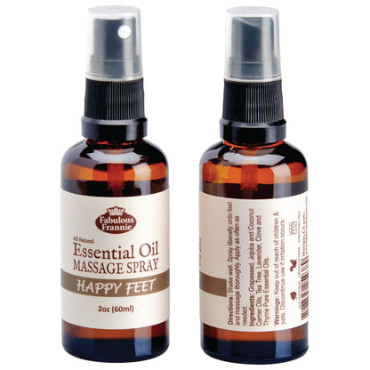 Fabulous Frannie Bug Away Healthy Massage Spritz Made with Carrier Oils and Citronella, Lavender, Eucalyptus and Lemongrass Essential Oils 2oz