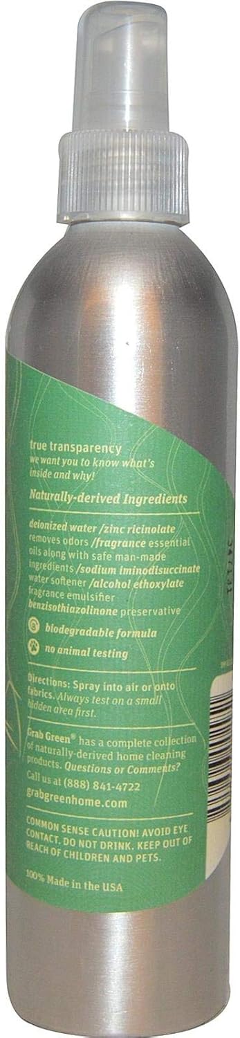 Grab Green Room and Fabric Freshener, 7 Ounce (Pack of 3), Vetiver Scent, Plant and Mineral Based, Eliminates Odors, Freshens Rooms, Refreshes Fabrics