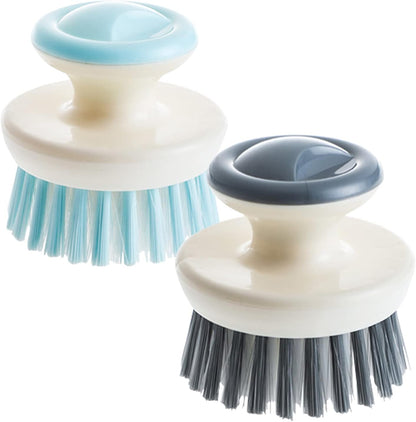 Dish Scrub Brush,Ergonomic Grip Palm Brush,Kitchen Scrub Brushes for Cleaning, Dish Scrubber with Stiff Bristles for Sink, Pots, Pans