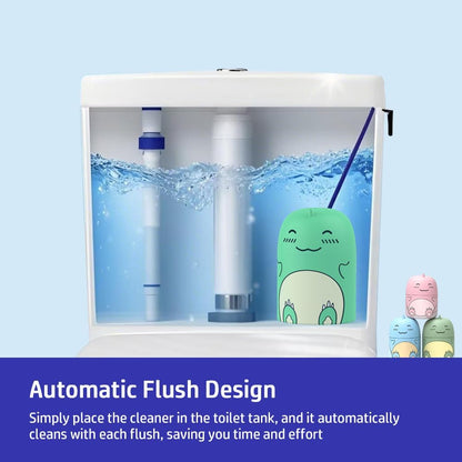 Cute Dinosaur-Shaped Toilet Bowl Cleaner Bottle, Bathroom Toilet Tank Cleaner with Ocean, Jasmine, and Peach Scent,Three bottles can be used for 9 months (Ocean&Peach&Jasmine)