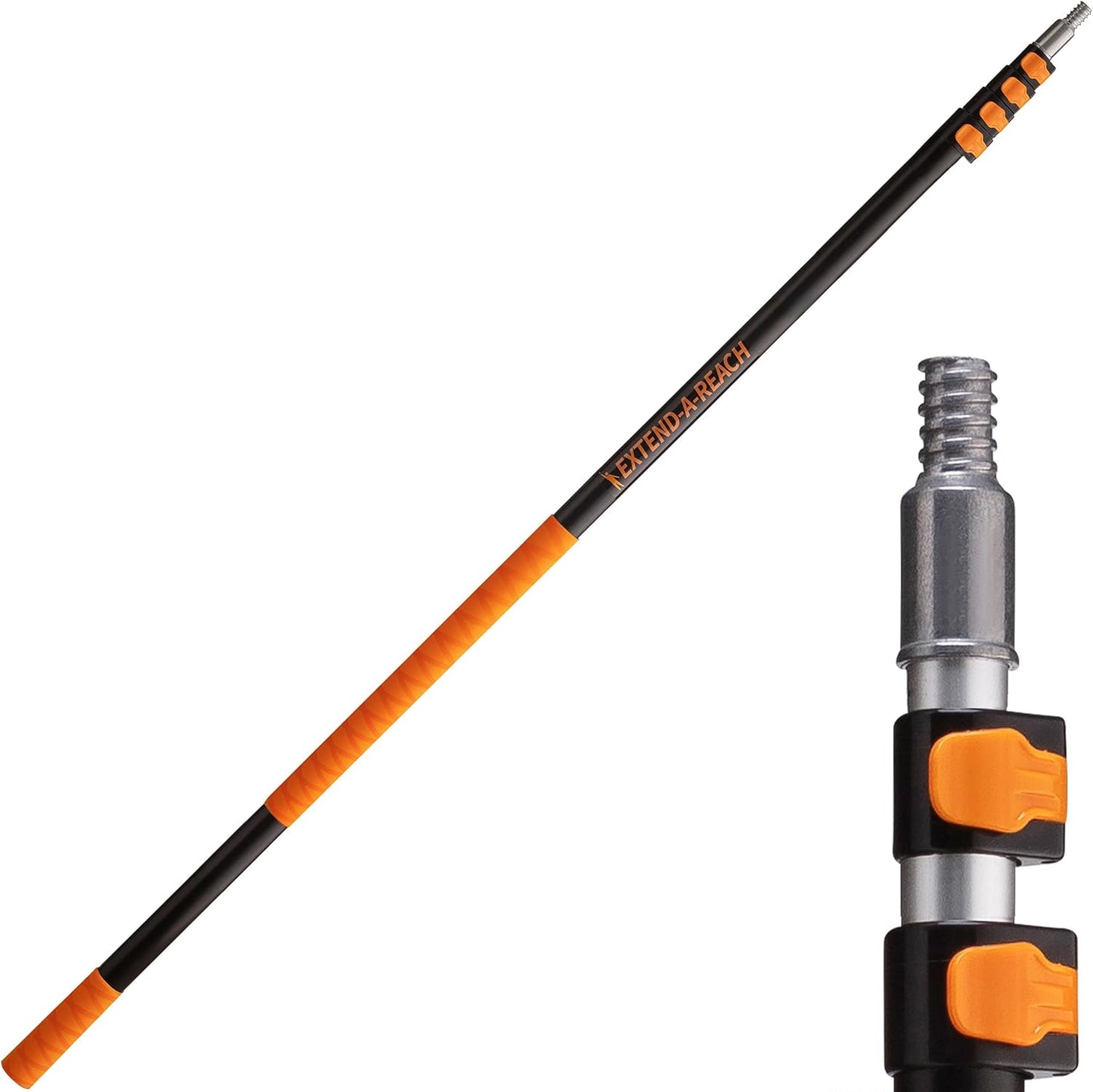 1.5-3 ft Long Paint Roller Extension Pole // Multi-Purpose Telescopic Extension Pole with Universal Twist-on Metal Tip // Lightweight & Sturdy Extendable Pole for Painting Dusting and Window Cleaning