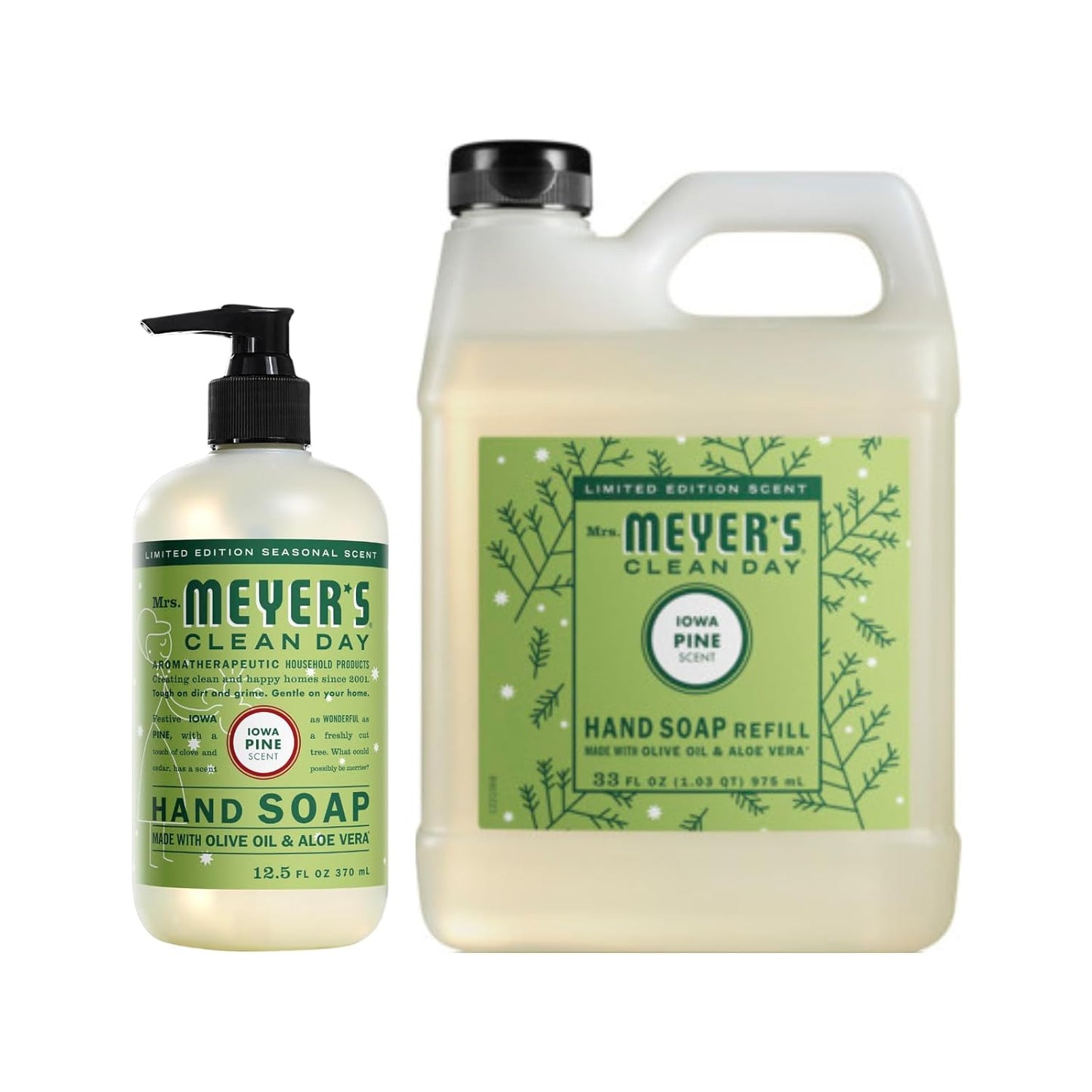 Mrs. MEYER'S Liquid Hand Soap Variety, 1 Plum Berry Refill, 1 Plum Berry Hand Soap (Vareity Pack)