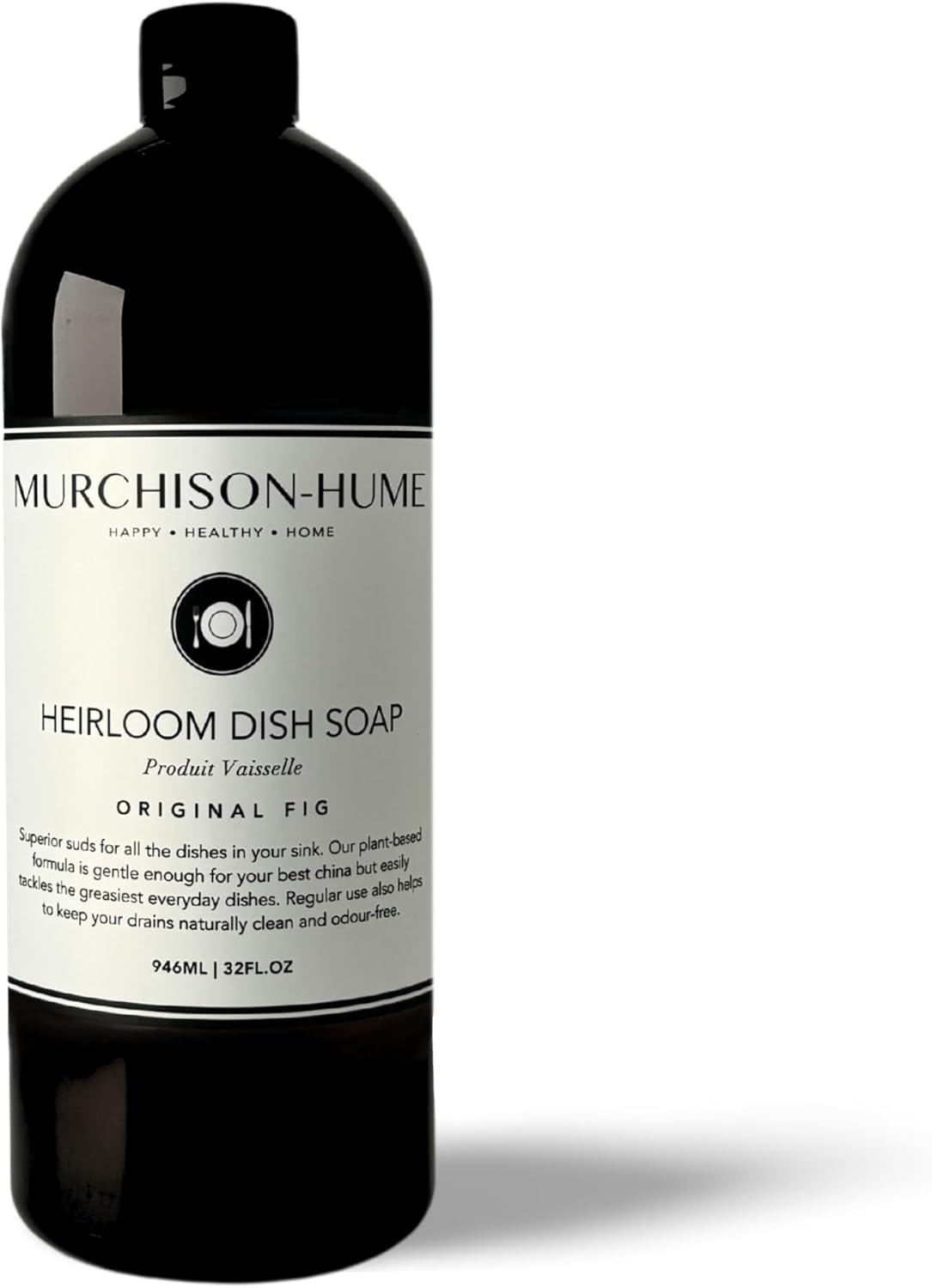 Murchison-Hume Heirloom Dish Soap | Plant-Based Dishwashing Liquid | Tough on Grease | Gentle on Hands & Sensitive Skin | Non-Toxic | Safe for Fine China | Australian White Grapefruit | 16 fl oz