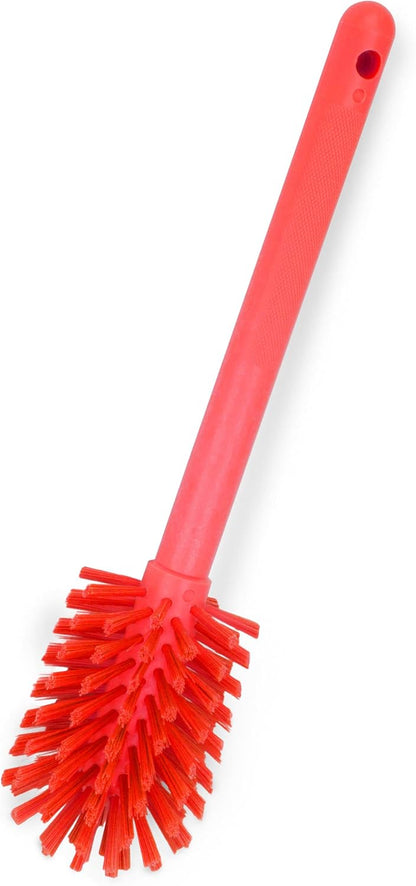 SPARTA Large Water Bottle Brush Ideal for Wide-Mouth Jars, Bottles and Tumblers, Dishwashing Tool with Handle for Home and Commercial Kitchens, Plastic, 12 Inches, White