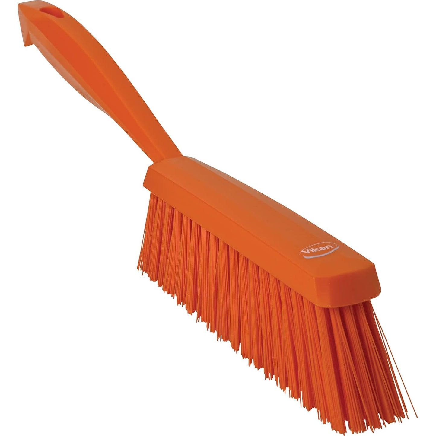 Vikan 45894 Bench Cleaning Brush, Polypropylene/Polyester Medium Bristle Dustpan Brush & Sweeper, 14 Inch, Red