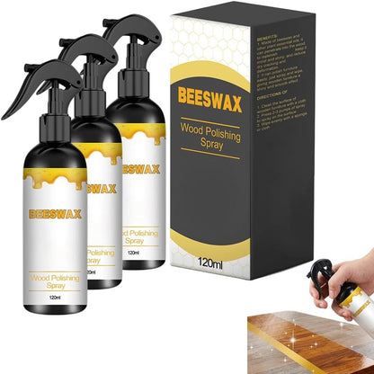 Beeswax Wood Polish, 2026 New Multifunctional Wood Care Wax, 120ml Wood Conditioner for Furniture & Floors, 2.83" x 6.61" Portable Wood Polish for Home Wood Maintenance (2 Pack)