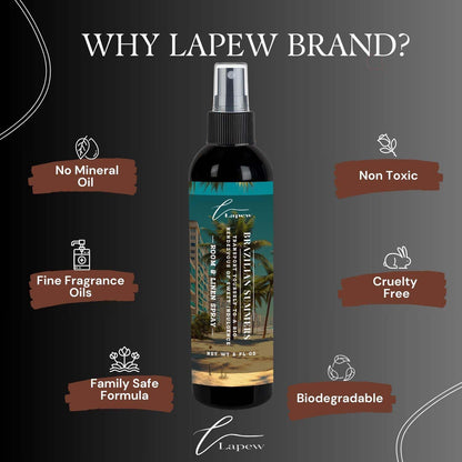 Lapew Room & Linen Spray | Fragrance Mist for Home, Car & Office | Fabric & Air Freshener | Neutralizing Mist | Made in USA | Cozy Cinnamon & Apple - Colors A