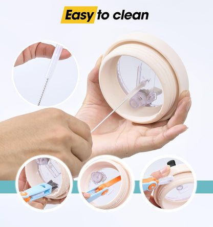 40 Oz Tumbler Flip Straw Lid Compatible with Stanley Quencher Cup, Anti Spill Replacement Cup Covers, Durable Silicone Leak Proof Lids with Cleaning Brush Set for Travel Storage