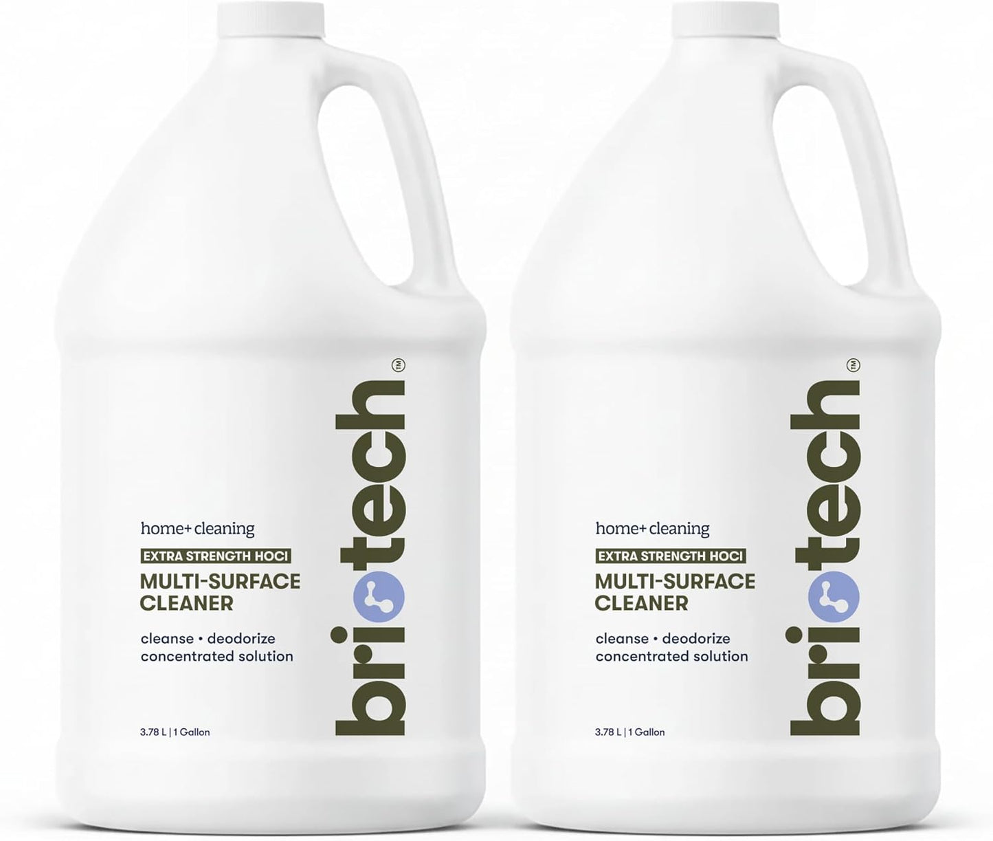 BRIOTECH Extra Strength HOCl Cleaner, 500 PPM Hypochlorous Acid Concentrate, ULV Foggers & Humidifiers, Professional Deodorizer for Dental, Offices, Schools, Homes, Peroxide Free, 32 fl oz