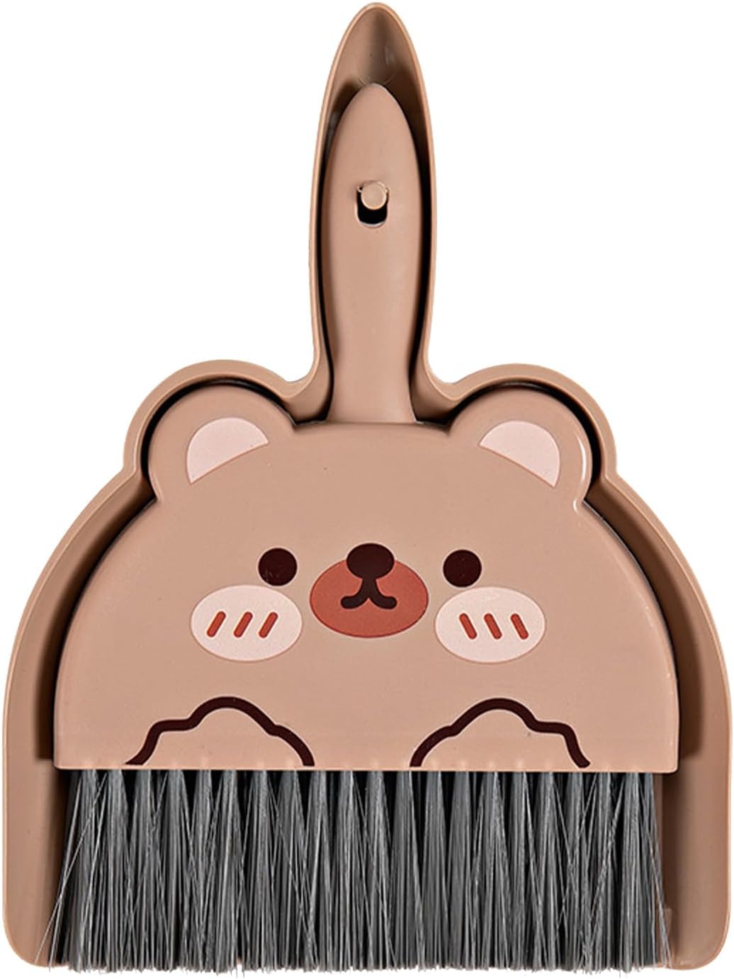 Portable Hand Broom and Dustpan Set, Cute Mini Broom and Dustpan Set with Durable Brush,Lightweight Small Dust Pan and Broom Set for Desktop Cleaning Small Space Cleaning(Rabbit)