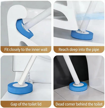 40 Count KZKR Disposable Toilet Brush Refill Heads | Pre-Loaded with Cleaner | Toilet Wand Replacement | Toilet and Bathroom Cleaning Supplies