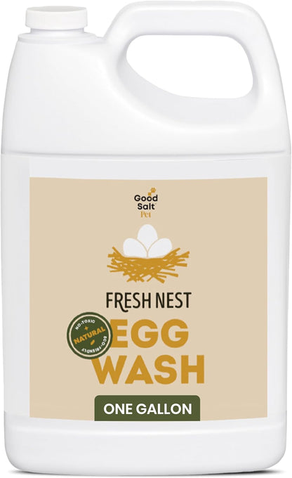 Clean Republic Good Salt Pet Fresh Nest Egg Wash Spray, Natural Cleaner for Freshly Laid Eggs, Made in the USA, 32 Ounce Bottle
