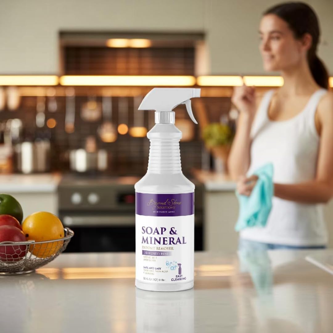 Non-Acidic Soap & Mineral Deposit Remover, 32oz
