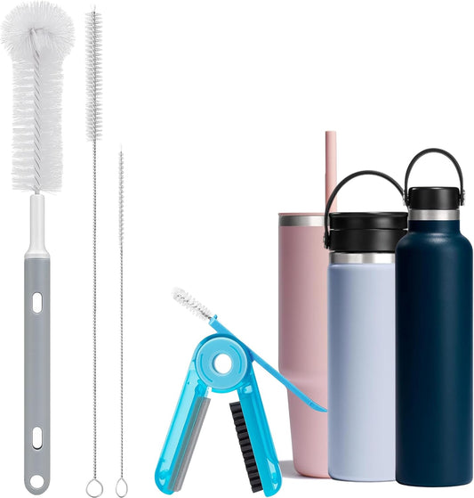 Palksky Water Bottle Cleaning Brush Kit, Brush and Straw Cleaner for Owala, 5 PCS