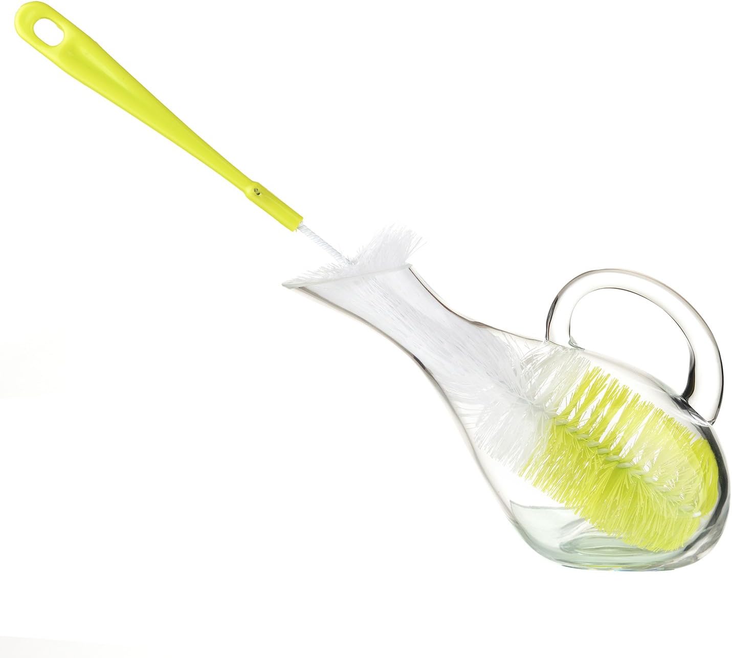 3-Pack Long Bottle Cleaning Brush for Narrow Neck Beer, Wine, Flask, Thermos, Sportwell, Pitcher, Brewing Bottle Cleaner, 16 Inches