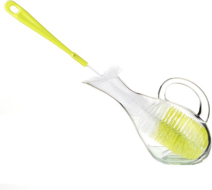3-Pack Long Bottle Cleaning Brush for Narrow Neck Beer, Wine, Flask, Thermos, Sportwell, Pitcher, Brewing Bottle Cleaner, 16 Inches