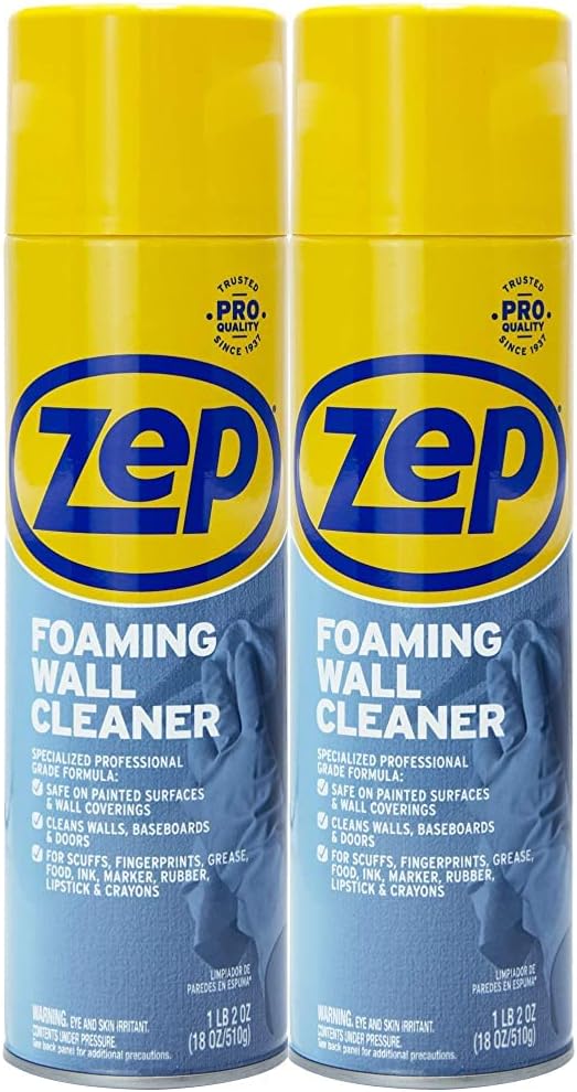 Zep ZUFWC18 Foaming Wall Cleaner, 18 oz, Clear