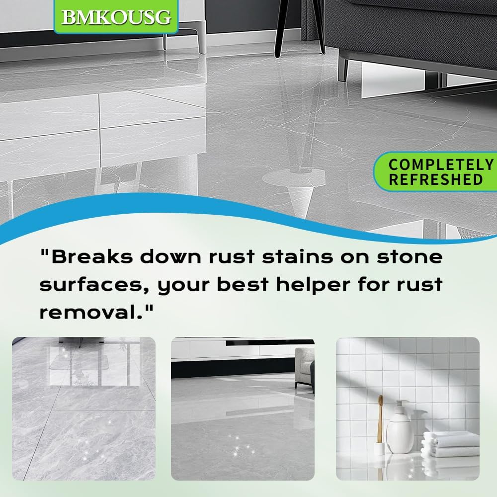 Rust Stain Remover Marble Cleaner Tile Rust Remover Granite Care Agent Stone Care Agent - Powerful and Effective in Removing Rust From Granite, Tile and Marble (500g)