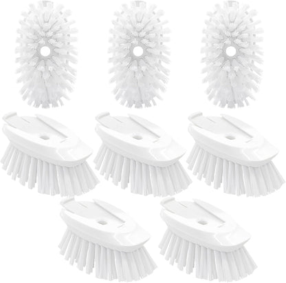 Dish Brush Refills, 12 Pack Dish Brush Replacement Head, Brush Dispenser Refill Fits Soap Dispensing Handle