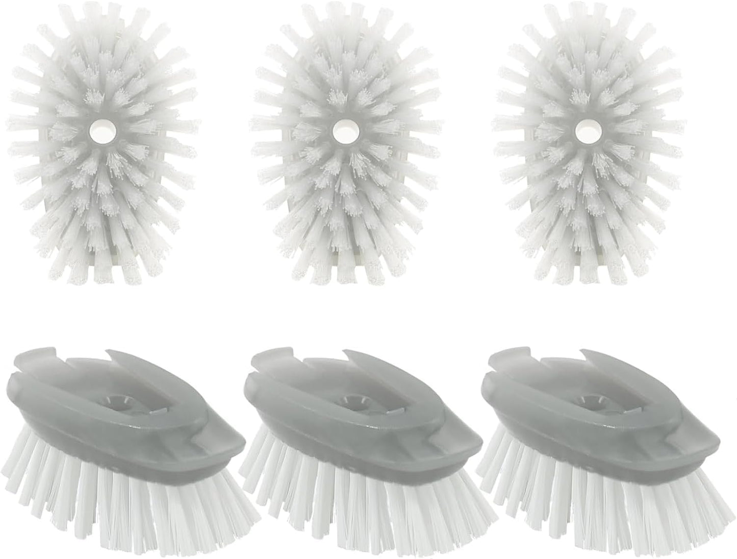 Soap Dispensing Dish Brush Refills, 8 Pack Dish Brush Replacement Head for Steel Soap Dispensing Dish Brush
