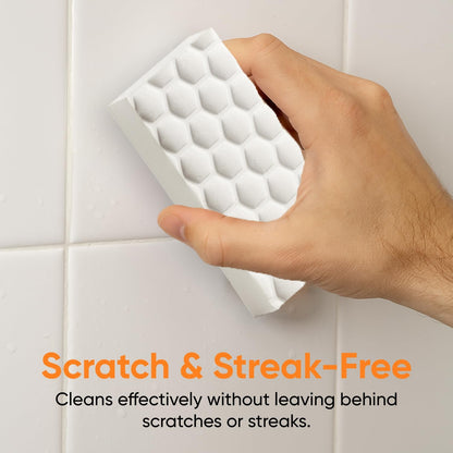 Superio High-Density Miracle Eraser Sponges - 12 Count - Powerful, Long-Lasting Scrubbers for Stubborn Dirt