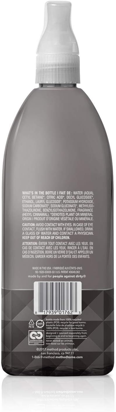 Method Heavy Duty Degreaser, Lemongrass Scent, Oven Cleaner & Stove Top Cleaner, 28 Oz Spray Bottle (Pack of 1),(Packaging may vary)