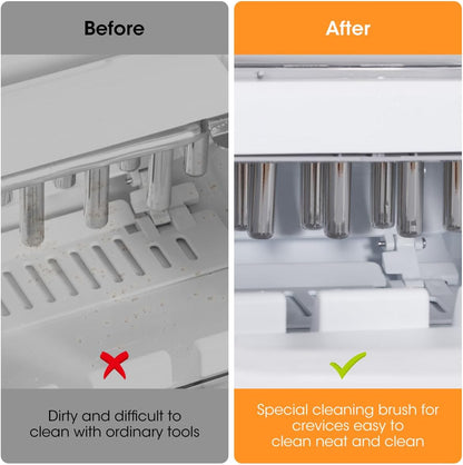 AIEVE Ice Machine Cleaner Brush Sets, 10 Pcs Ice Maker Cleaner Tools Kits with Crevice Cleaning Brush and Scrub Sponge for Countertop Ice Makers