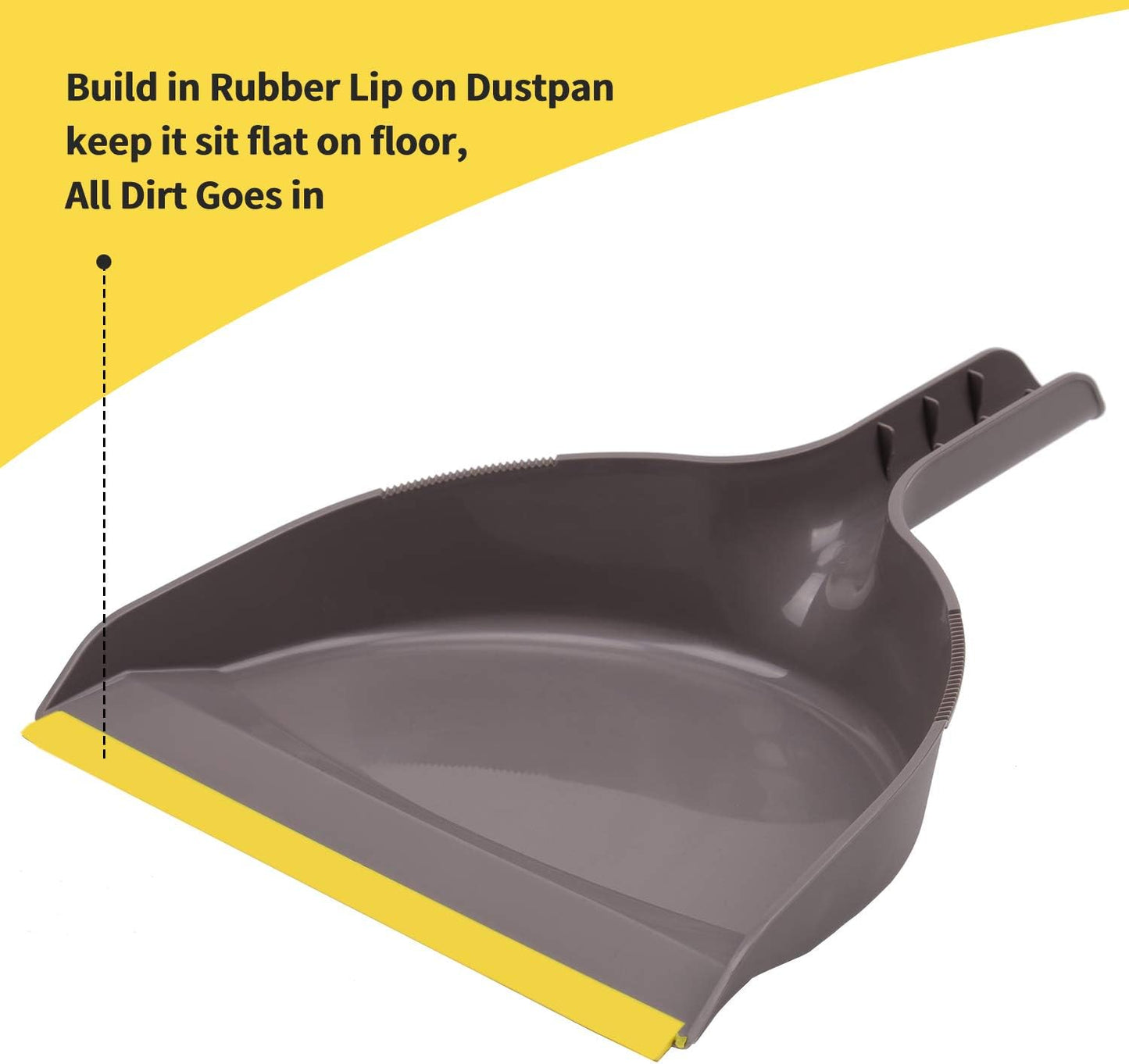 Broom and Dustpan Set,IndoorBroom with Dust pan Combo Set for Home,Angle Kitchen Broom for Floor Sweeping