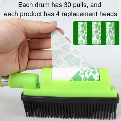 Rubber Pet Hair Removal Brush Lint & Cat Dog Hair Remover Brush Pet Silicone Lint and Debris Remover for Cleaning, Grooming, Home,Black