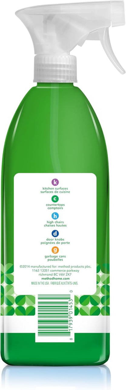 Method Antibacterial All-Purpose Cleaner Spray, Citron, Kills 99.9% of Household Germs, 28 Fl Oz