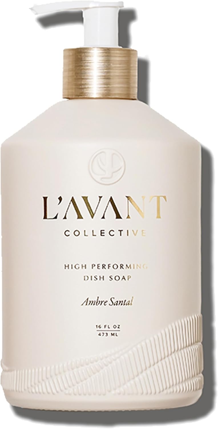 L'AVANT Collective High Performing Dish Soap Refill | Plant-Based Ingredients & High Performing Formula | Notes of Bergamot, Orange Blossom, Amber, Cedar | Blushed Bergamot Scent 32oz