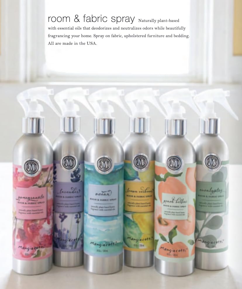 Mangiacotti Room Spritz Fabric Deodorizer Air Freshener Spray | Naturally Plant-Based with Essential Oils Room Fragrance, 8 Ounces, Gingerbread