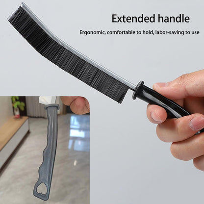 Window Track Cleaning Brush with Hidden Scraper for Sliding Door and Window Tracks, Shutters, Kitchen Sink Cleaning