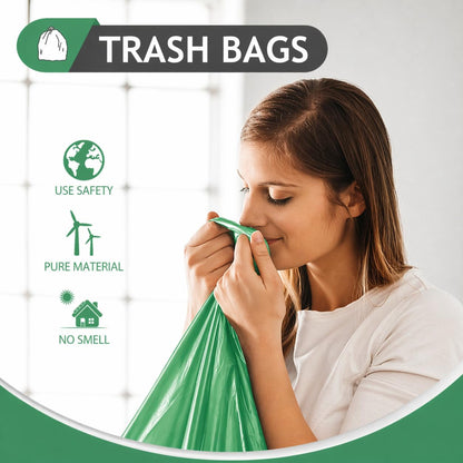 Teivio Small Trash Bags 4 Gallon 120 Counts Garbage Bags, Bathroom Trash Can Bin Liners, Small Plastic Bags for home office kitchen, fit 12-15 Liter, 3,3.5,4.5 Gal, Clear