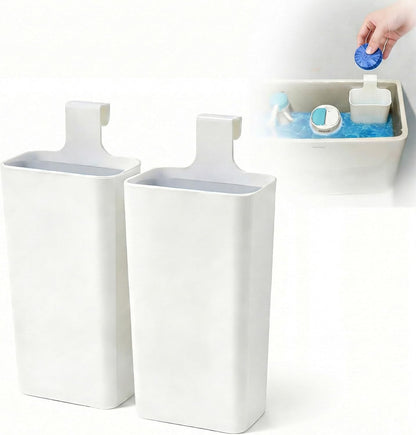 Toilet Tank Cleaning Tablet Holder (1 Pack), Hanging Rack Prevents Residue & Clogging, Slow-Release Design Extends Cleaner Tablet Life, Fits Most Standard Tanks