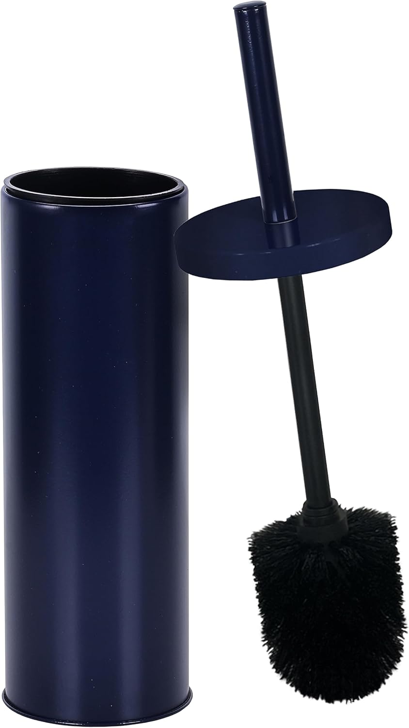 Deep & Sturdy Toilet Bowl Brush with Holder - Durable Scrubbing - Toilet Cleaners - Household Essentials - Bathroom Cleaner - Cleaning Supplies - Household Supplies, Painted Satin Gold